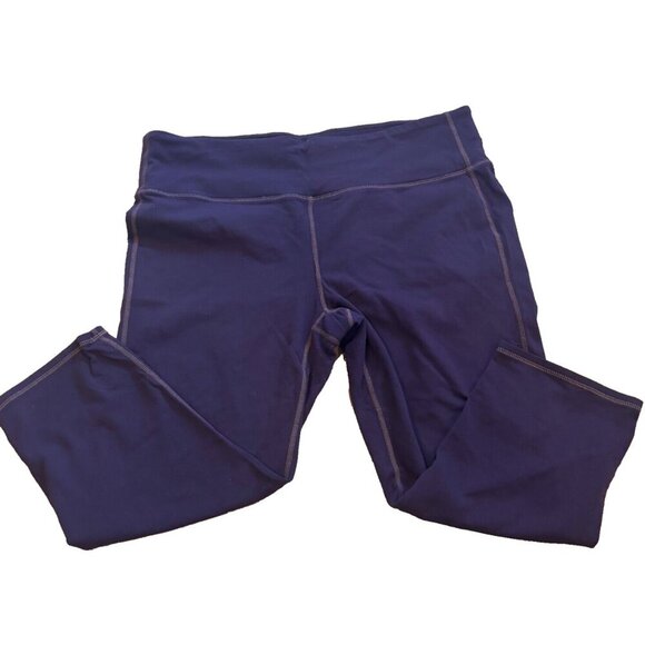 Athleta Purple Mid Rise Cropped Leggings Women's Size XL - Picture 1 of 4